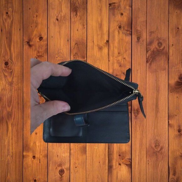 Fossil Patchwork Leather Fiona Bifold Clutch Wallet Classic Colorful Snap Flap - Picture 5 of 6